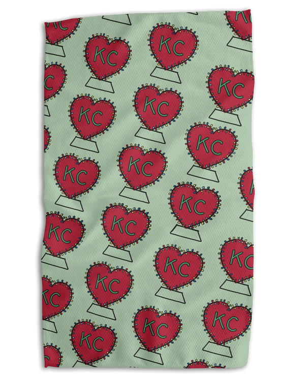 KC Hearts for Christmas 18x30 Work-Harder Double Sided