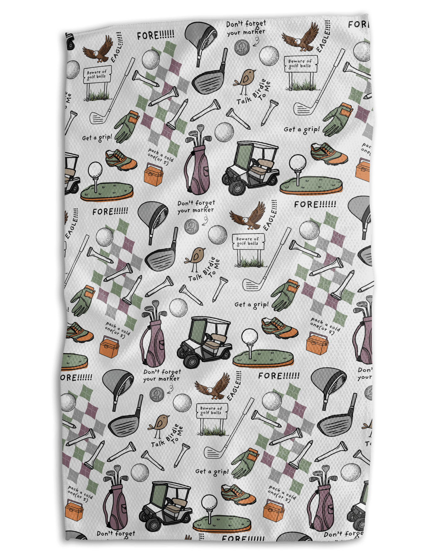 A Golfing We Will Go Kitchen Towel - Absorb - lumen