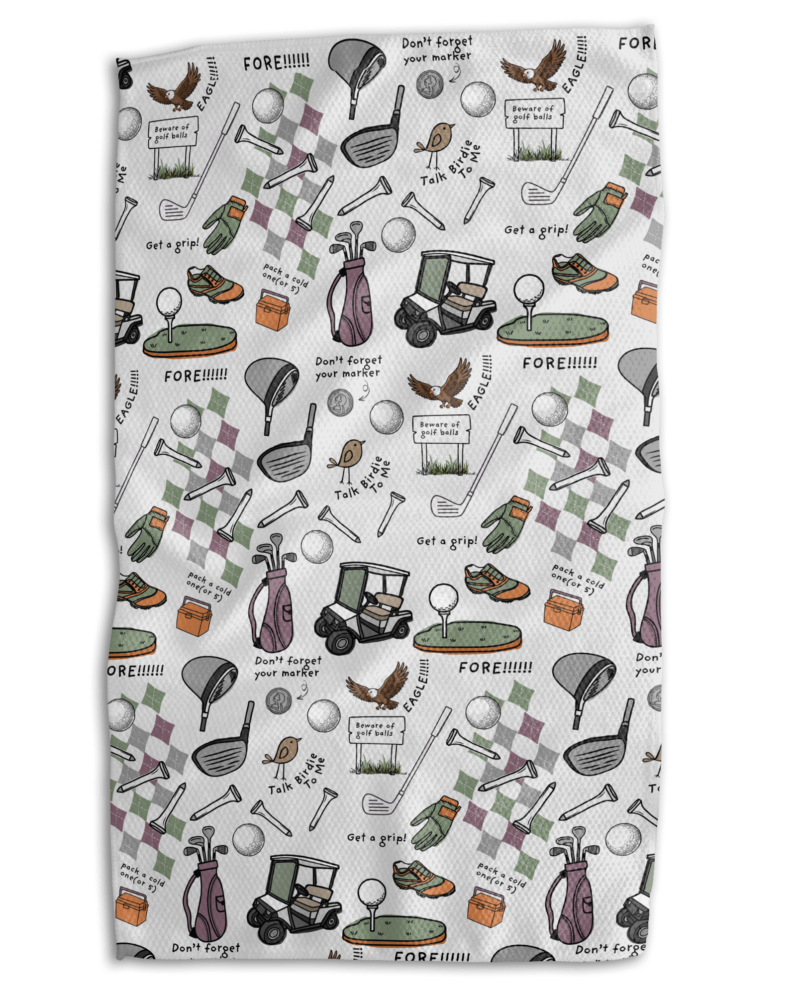 A Golfing We Will Go Kitchen Towel - Absorb - lumen