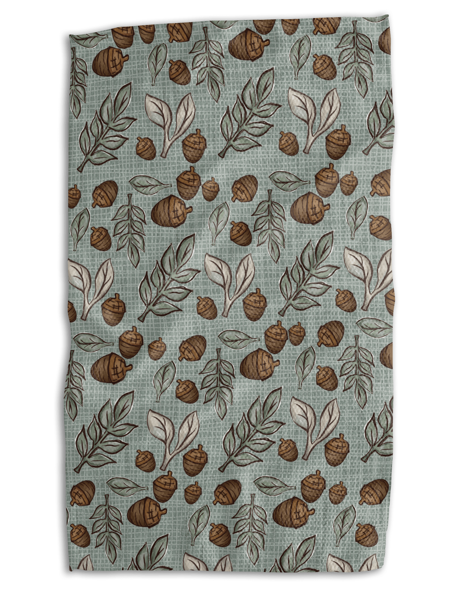 Acorns and Leaves Kitchen Towel - Absorb-lumen