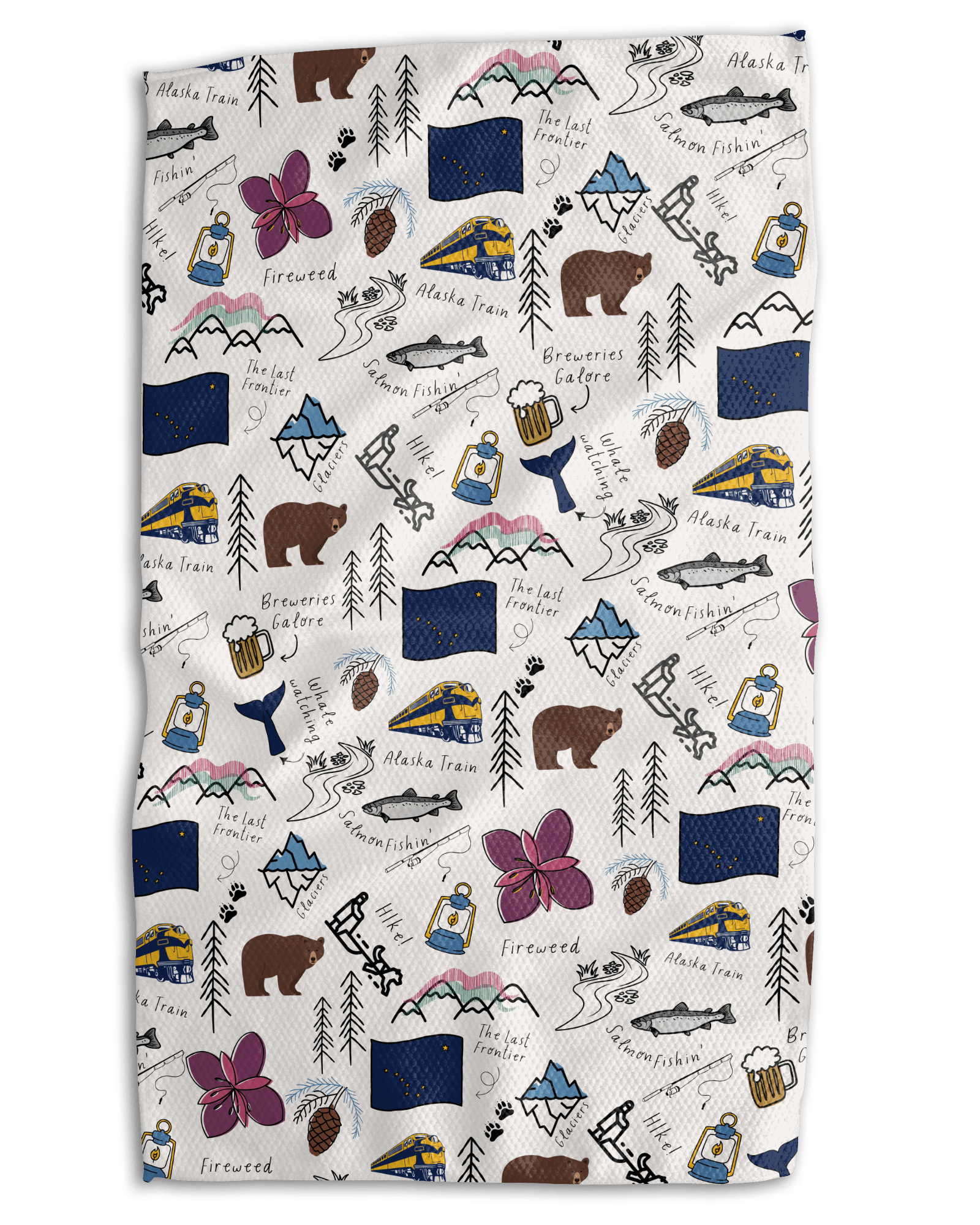 Alaska Iconic 18x30 Work - harder Double - Sided Towel - Absorb - lumen