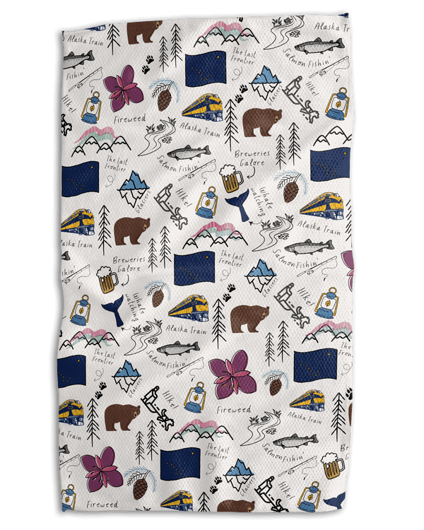 Alaska Iconic 18x30 Work - harder Double - Sided Towel - Absorb - lumen