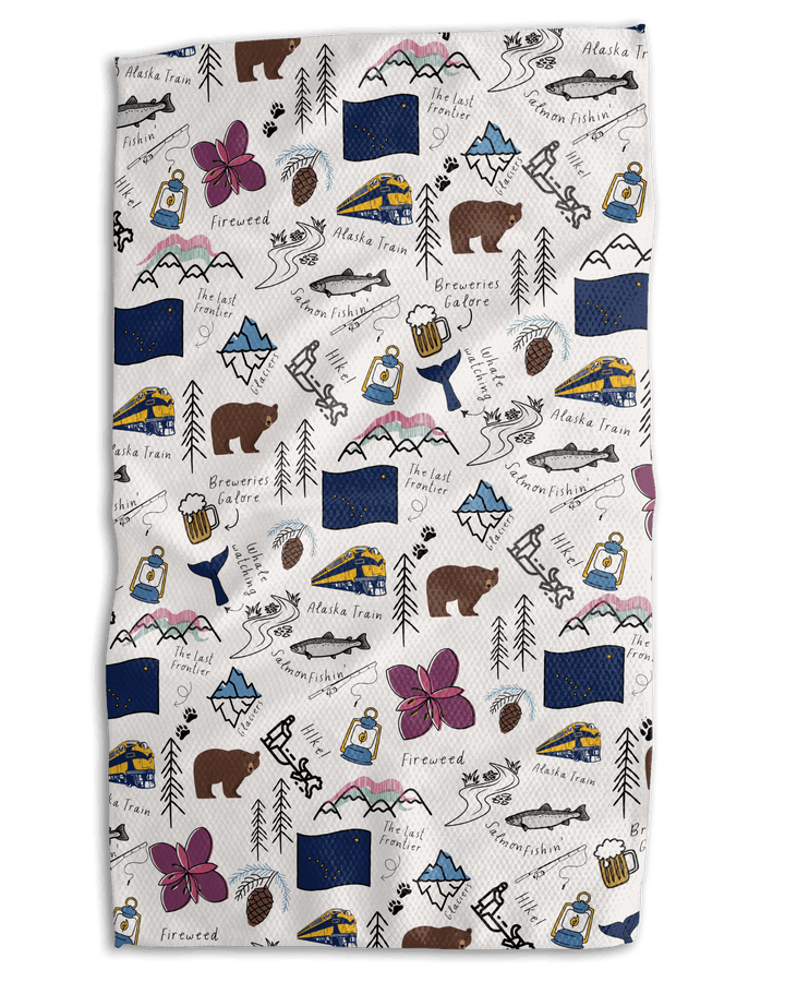 Alaska Iconic 18x30 Work - harder Double - Sided Towel - Absorb - lumen