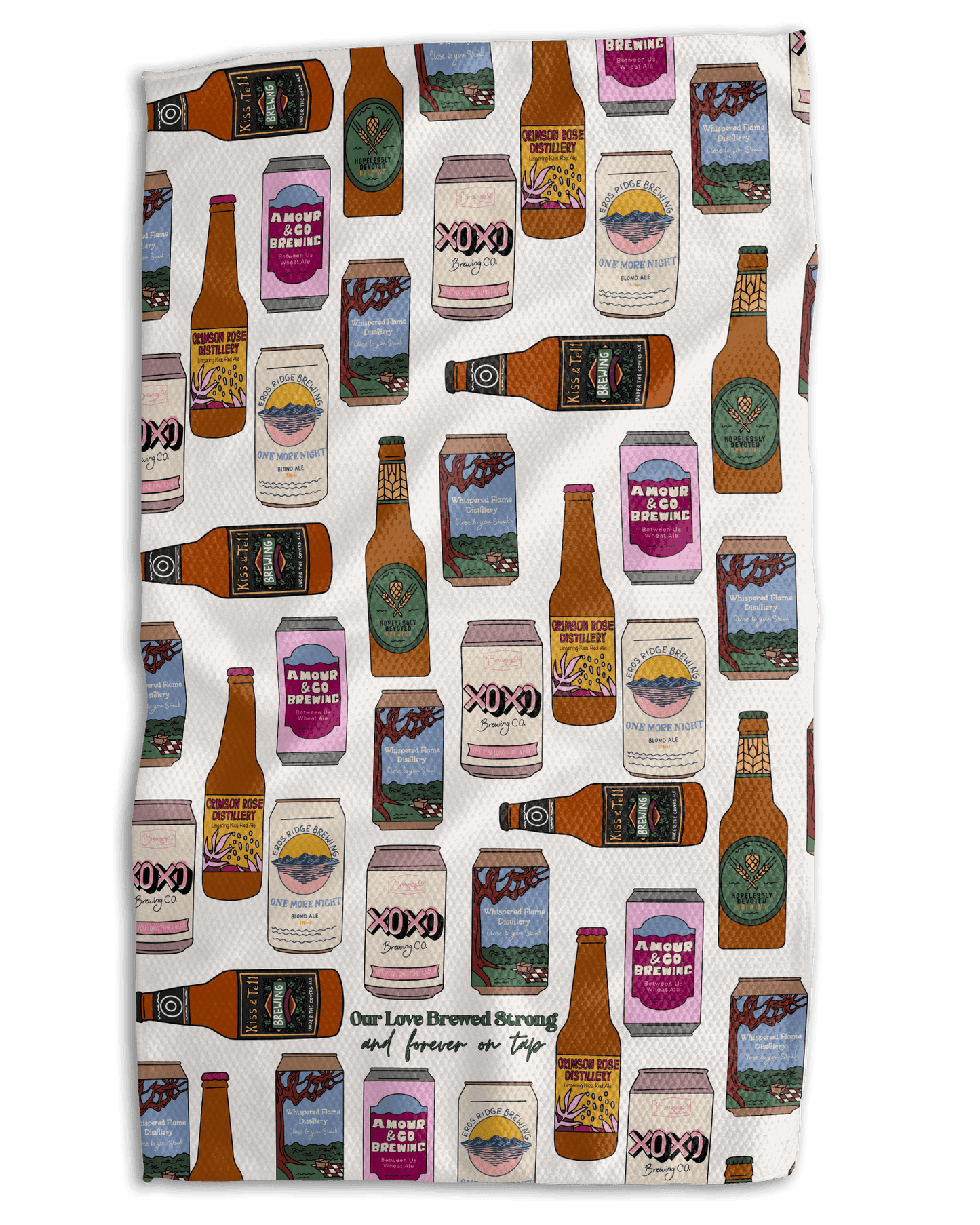 Beer Mine 18x30 Work - harder Double - Sided Towel - Absorb - lumen