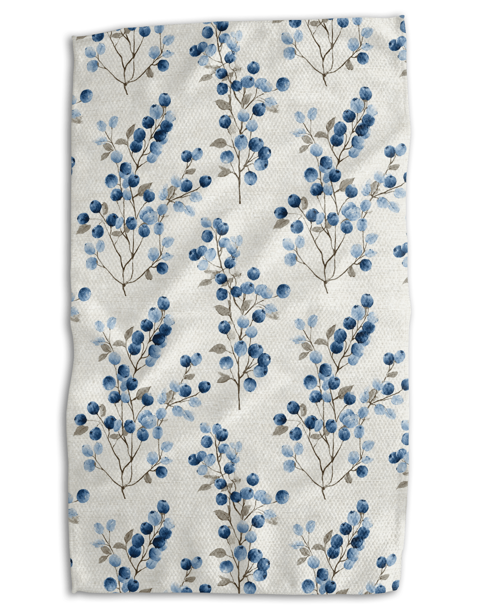 Blue Berries Denim Kitchen Towel - Absorb-lumen