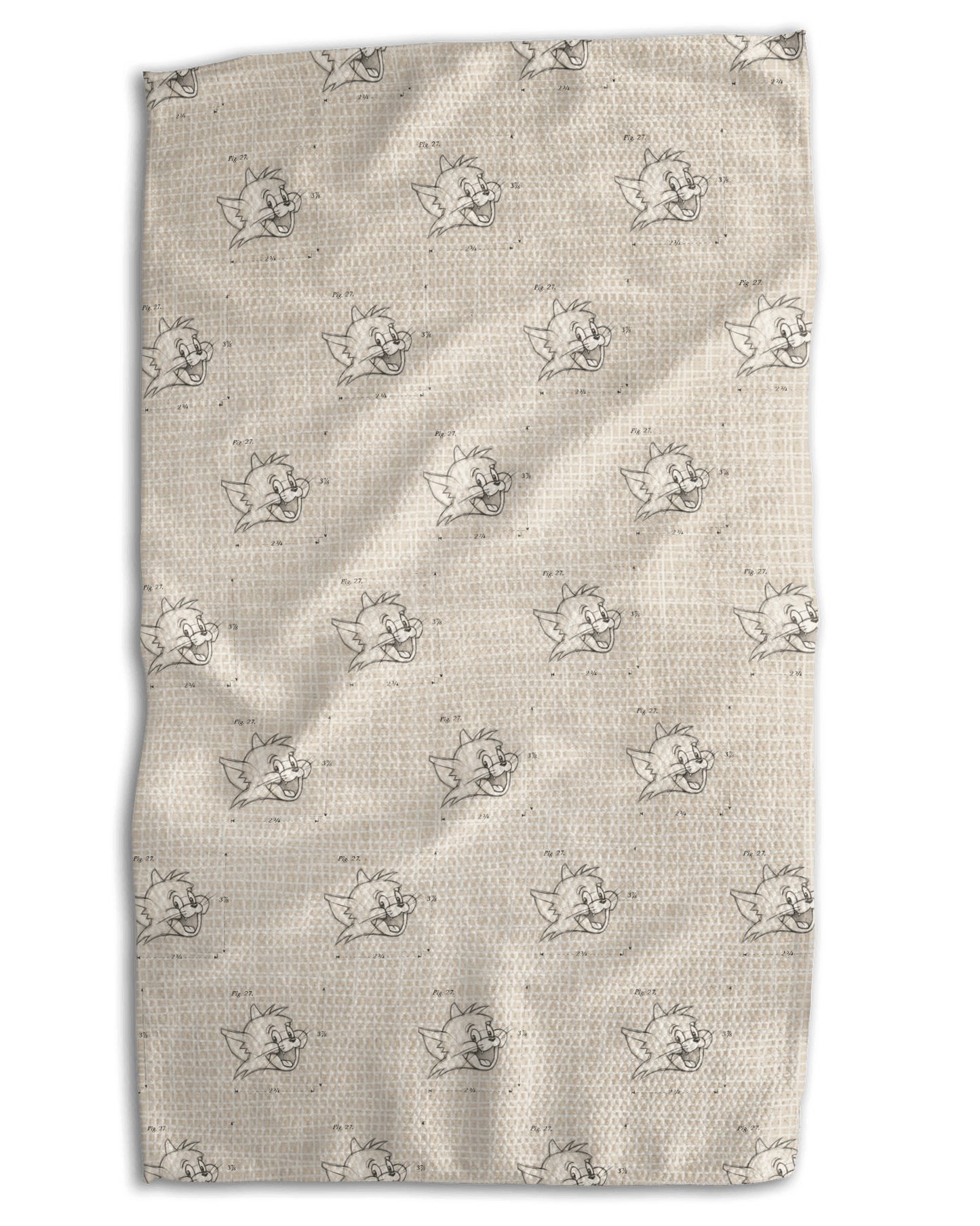 Blueprint Cat Kitchen Towel - Absorb-lumen