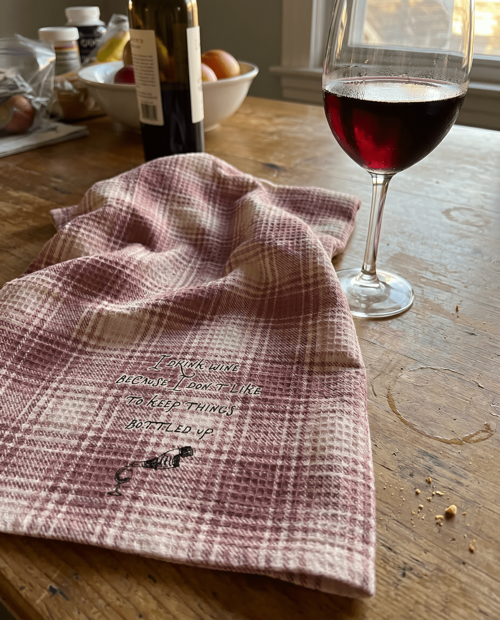 Bottled Up Plaid Kitchen Towel - Absorb-lumen