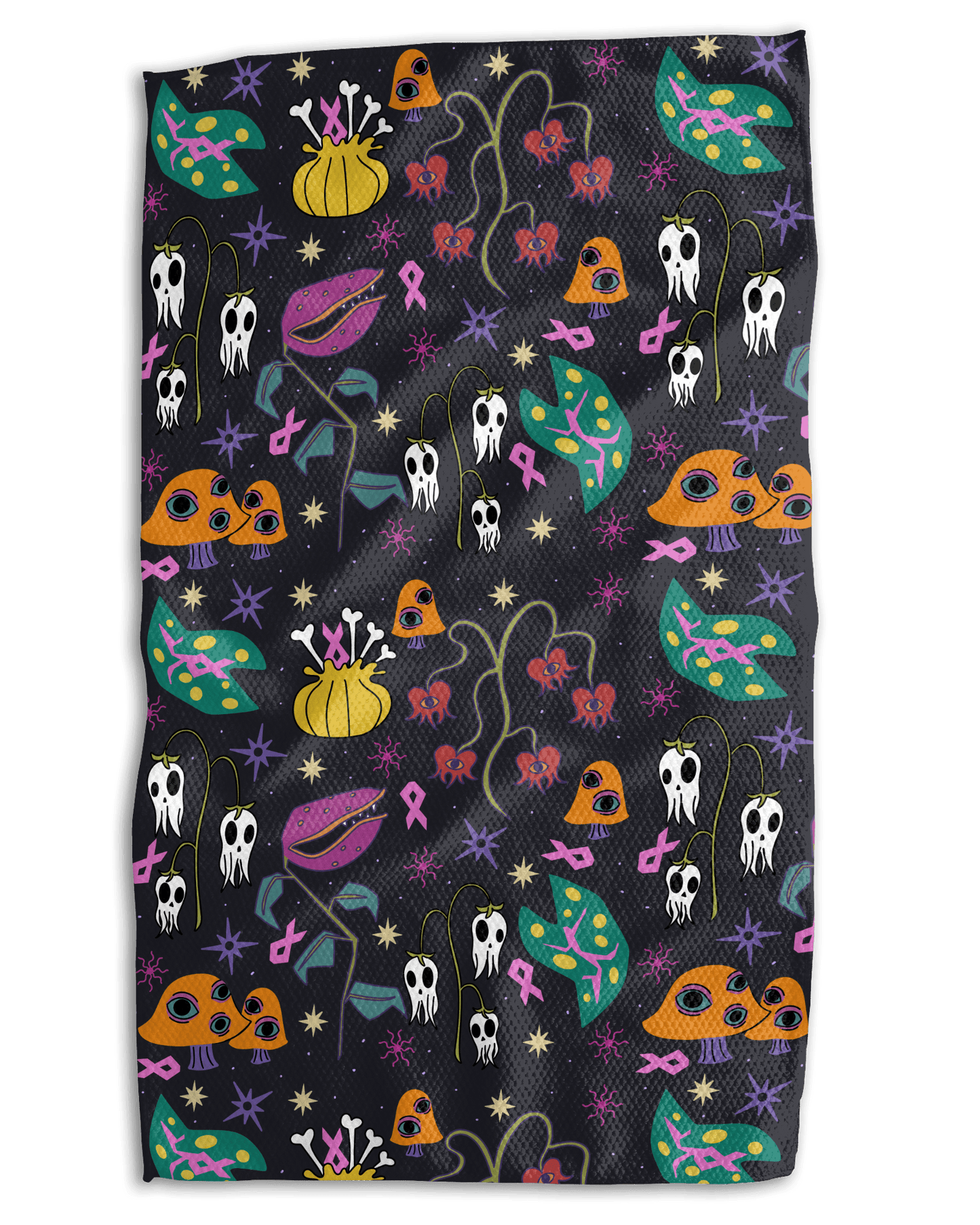 Breast Cancer Halloween 25 18x30 Work - harder Double - Sided Towel - Absorb - lumen
