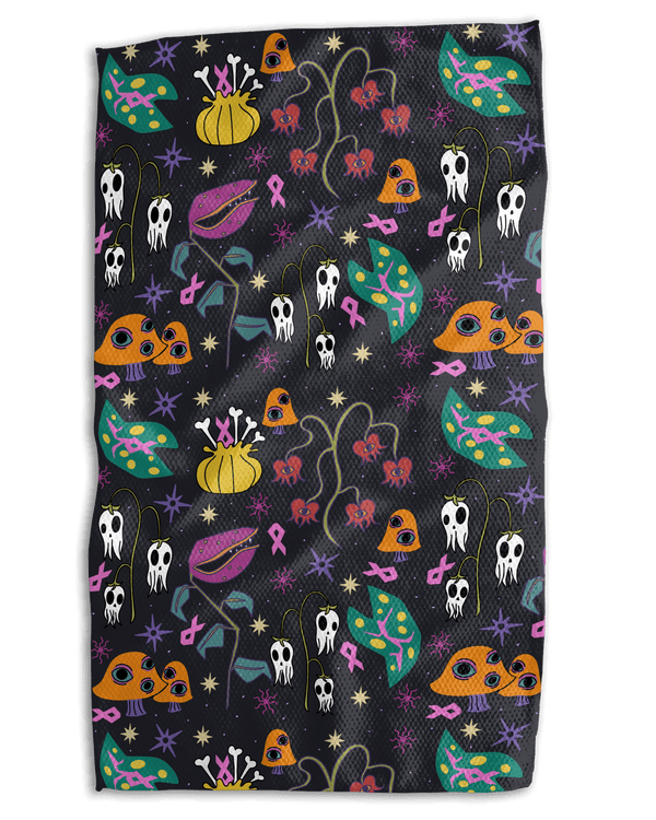 Breast Cancer Halloween 25 18x30 Work - harder Double - Sided Towel - Absorb - lumen