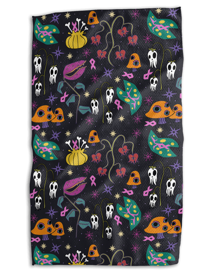 Breast Cancer Halloween 25 18x30 Work - harder Double - Sided Towel - Absorb - lumen
