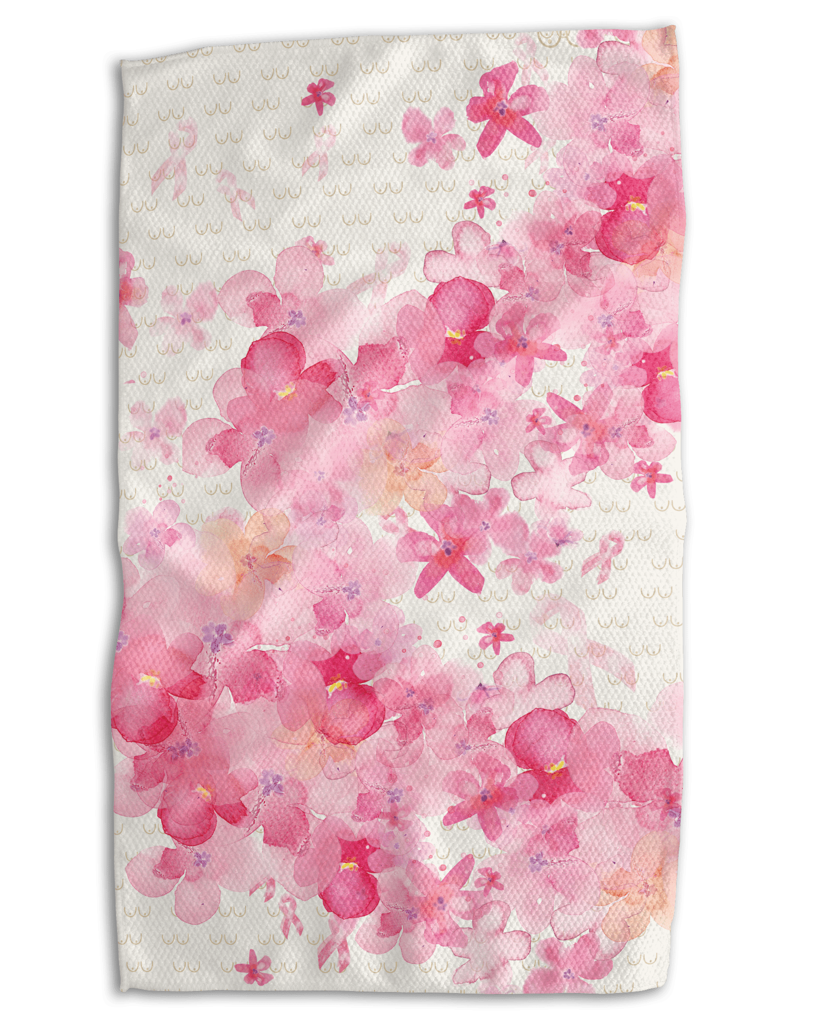 Breast Cancer Watercolor 18x30 Work - harder Double - Sided Towel - Absorb - lumen