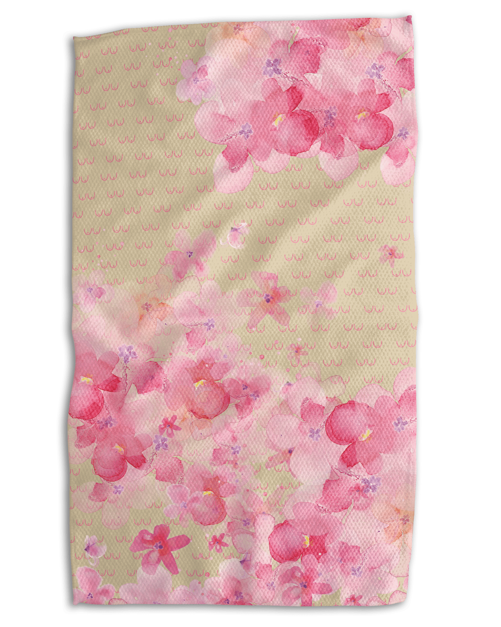 Breast Cancer Watercolor 18x30 Work - harder Double - Sided Towel - Absorb - lumen
