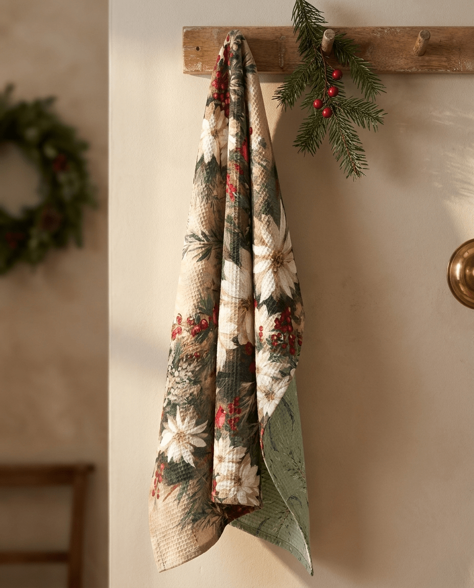 Cardinal Oil Painting Kitchen Towel - Absorb-lumen