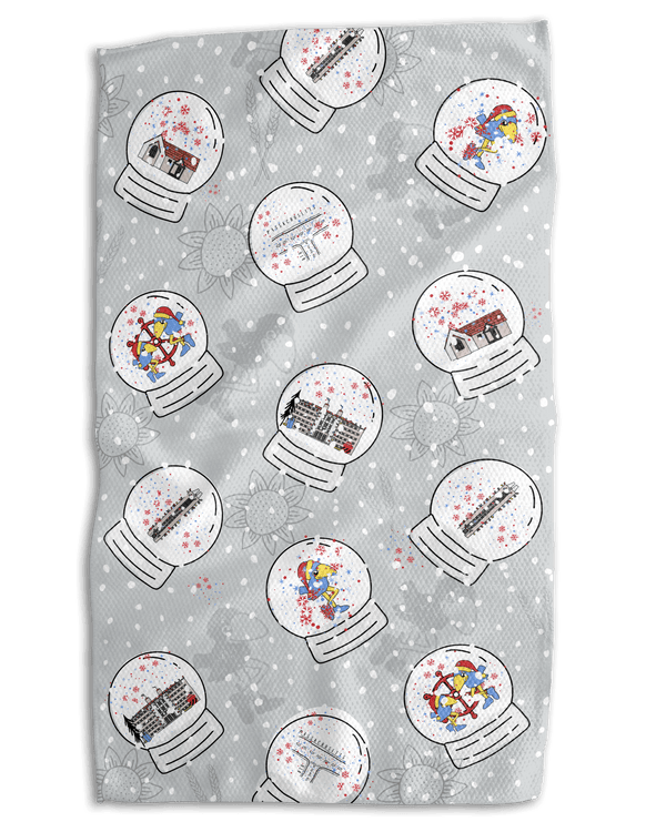Cheeky Bird Snow Globes 18x30 Work - harder Towel - Absorb - lumen