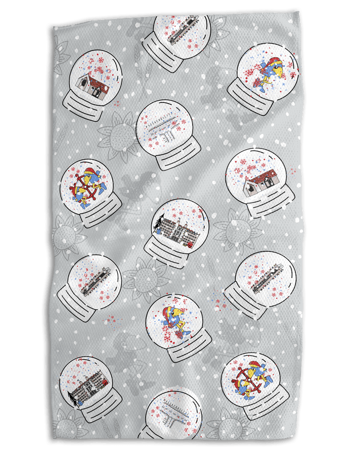 Cheeky Bird Snow Globes 18x30 Work - harder Towel - Absorb - lumen