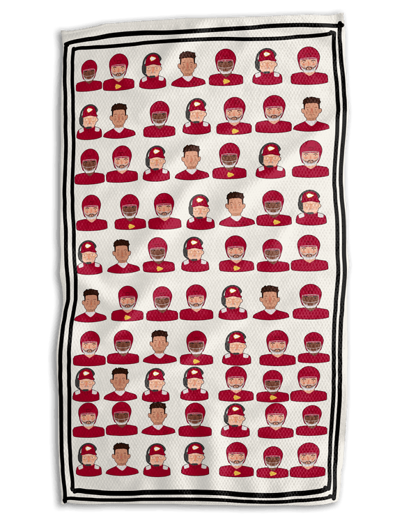 Chief Faces 18x30 Work - harder Double - Sided Towel - Absorb - lumen