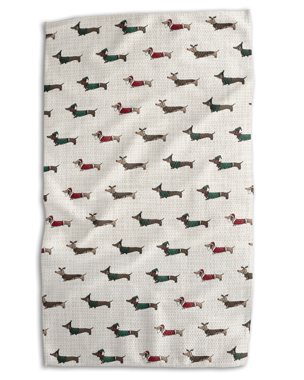 Christmas Dachshunds Kitchen Towel - Absorb-lumen