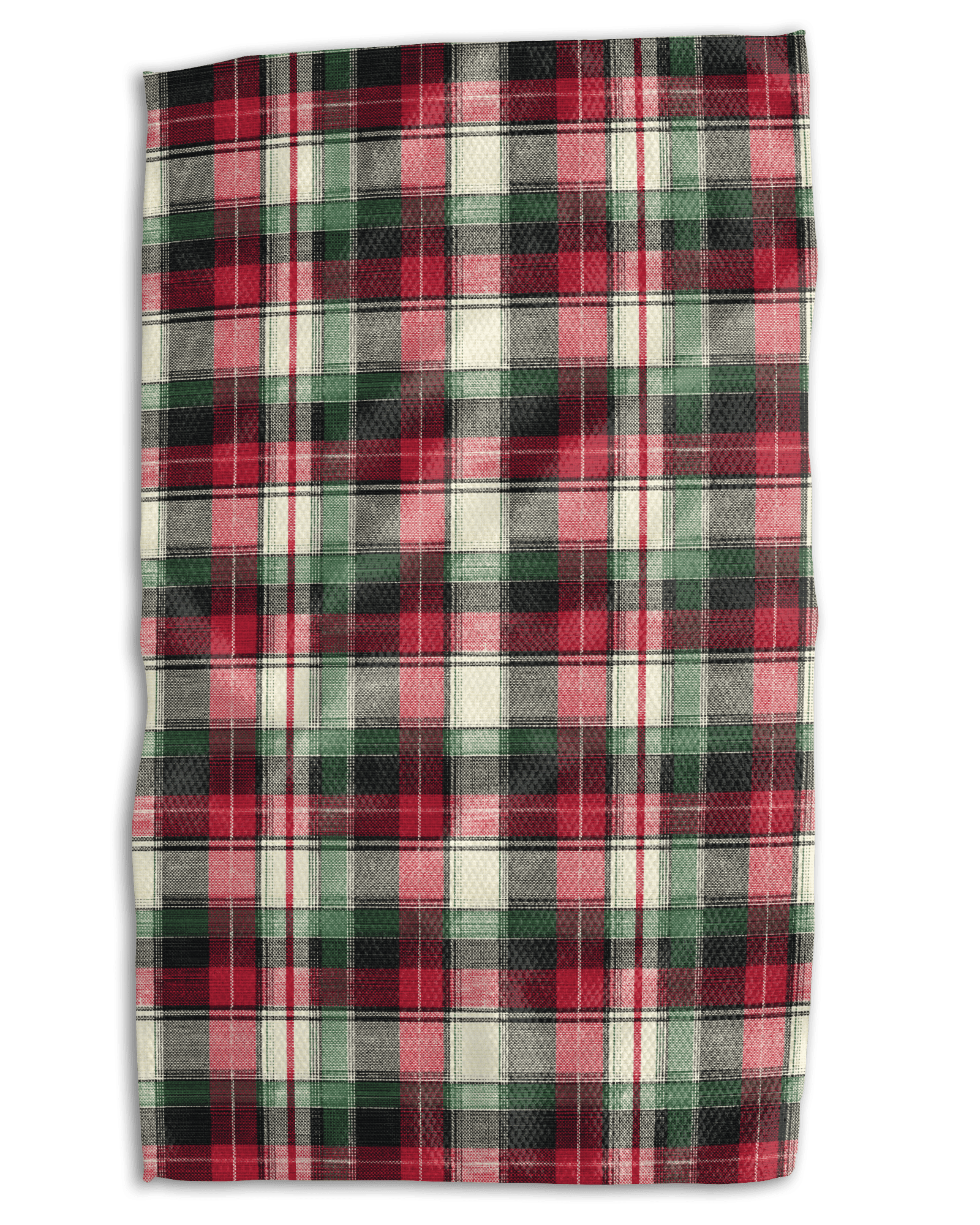 Christmas Red and Green Classic Plaid Kitchen Towel - Absorb-lumen