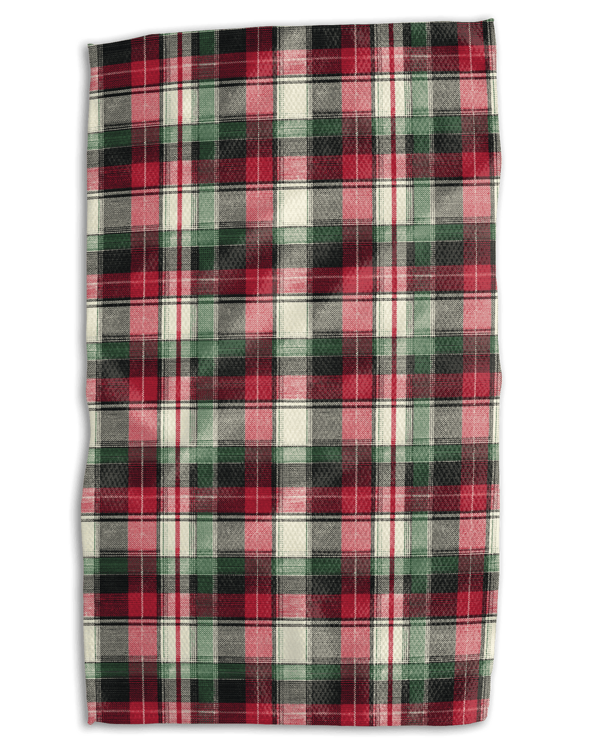 Christmas Red and Green Classic Plaid Kitchen Towel - Absorb-lumen