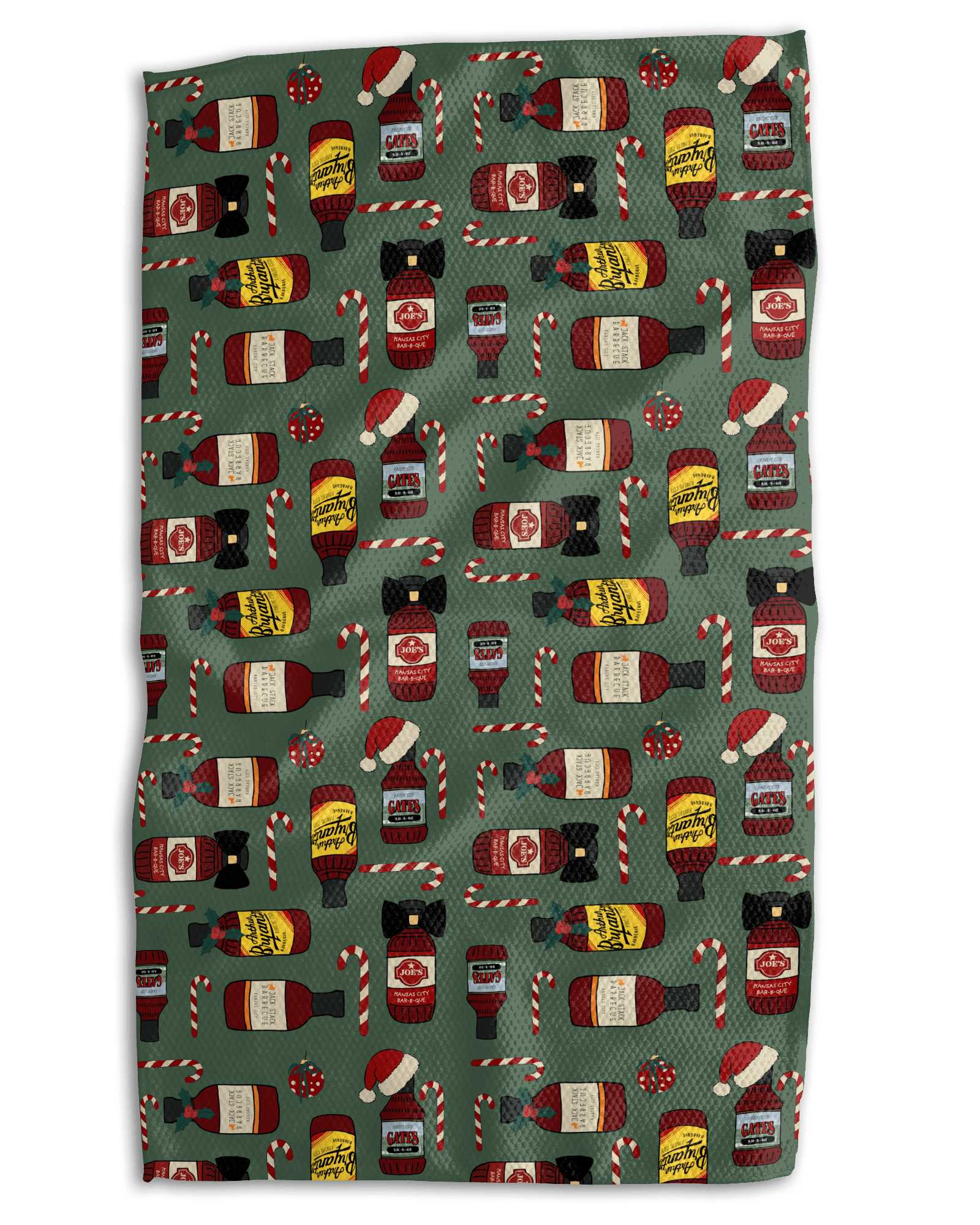 Christmas Saucy in KC 18x30 Work - harder Double - Sided Towel - Absorb - lumen