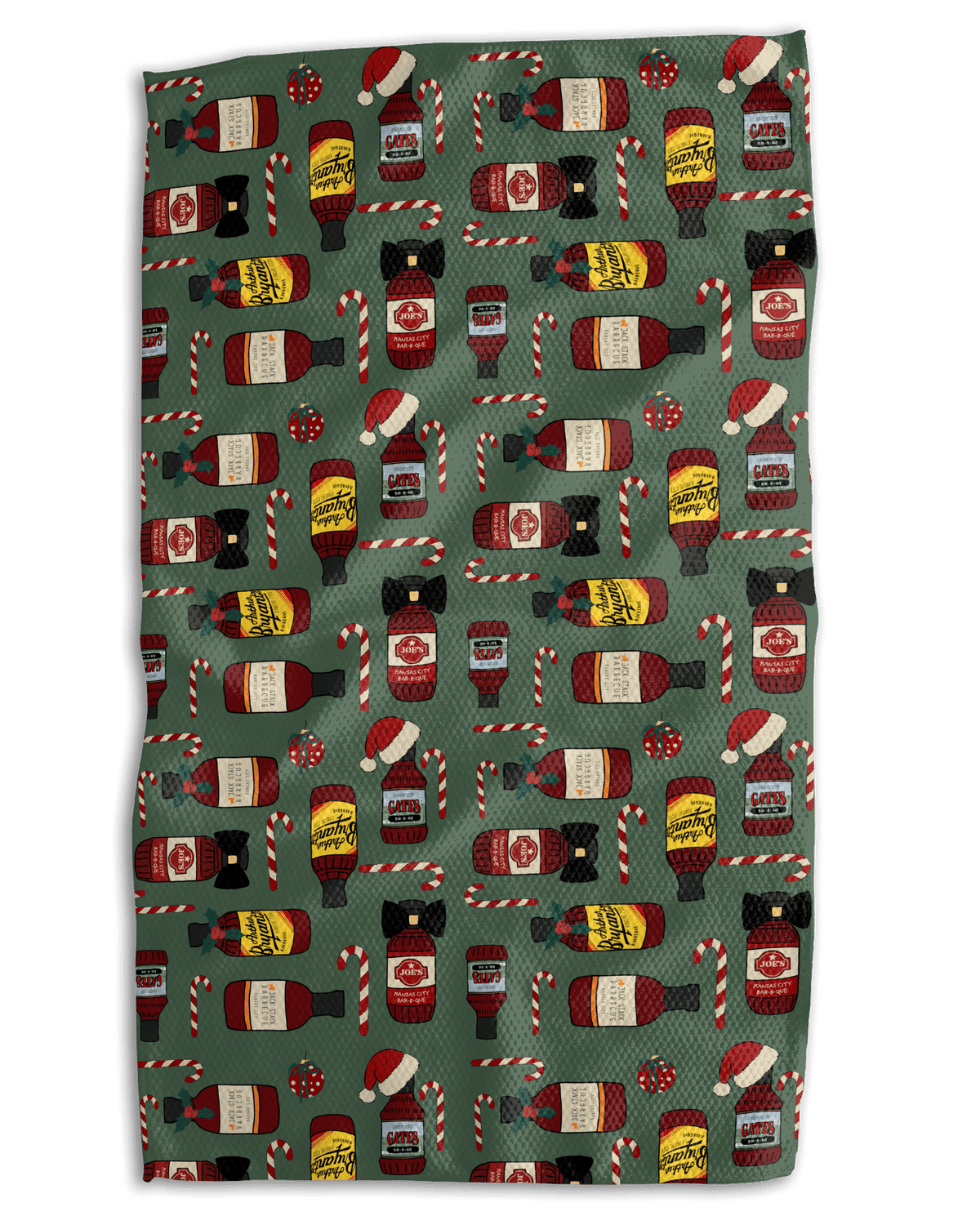 Christmas Saucy in KC 18x30 Work - harder Double - Sided Towel - Absorb - lumen