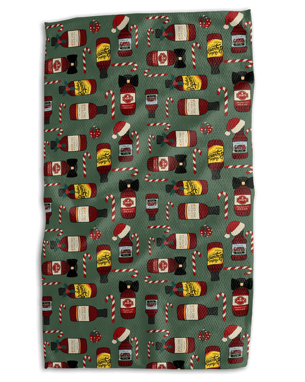 Christmas Saucy in KC 18x30 Work - harder Double - Sided Towel - Absorb - lumen