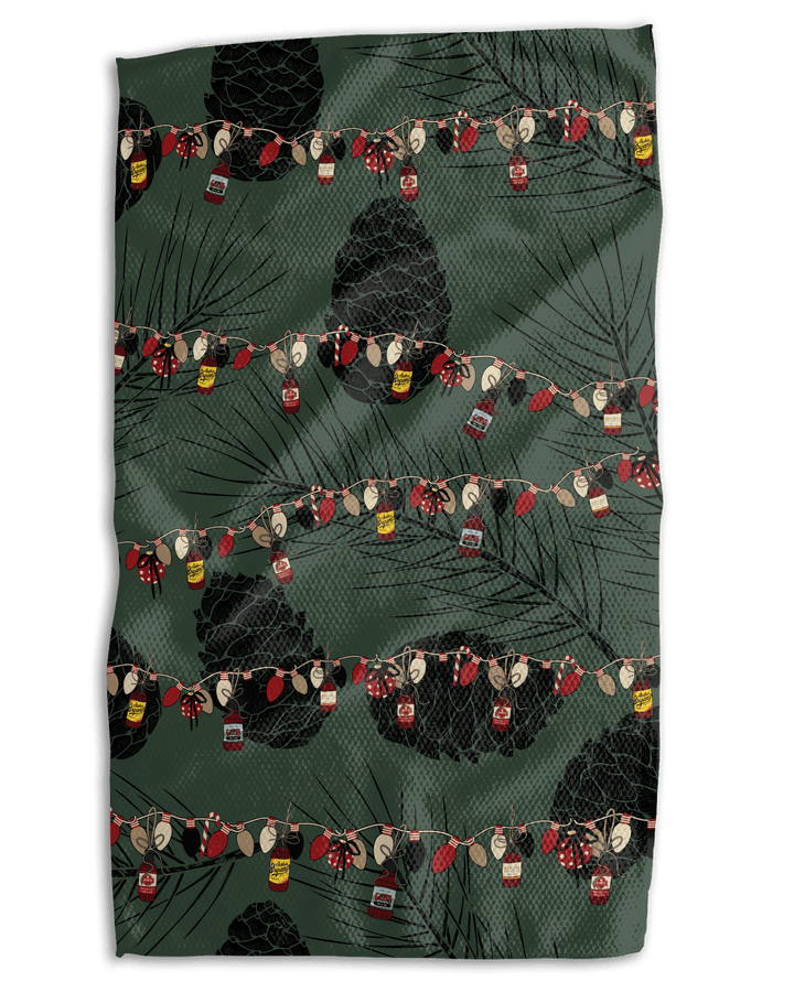 Christmas Saucy Wrangler 12x24 Bartender Double - Sided Towel - Absorb - lumen