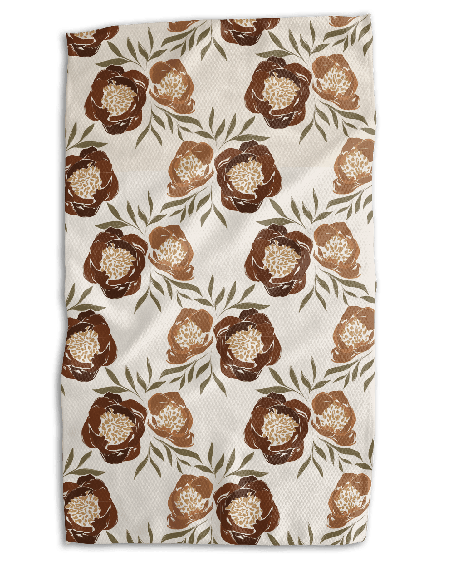 Cognac Speckle Meadow Kitchen Towel - Absorb-lumen
