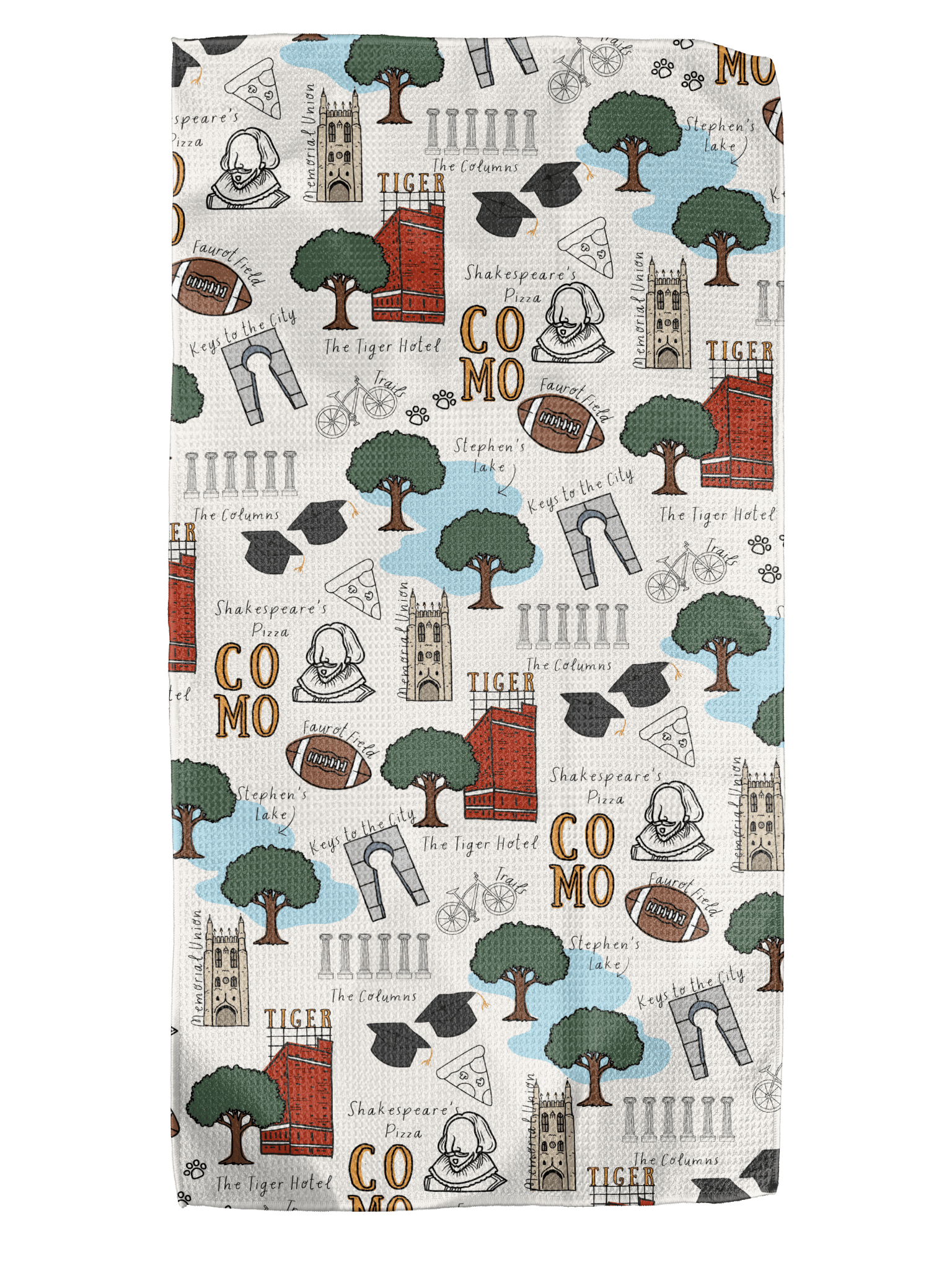COMO Icons Plaid 12x24 Bartender Double - Sided Towel - Absorb - lumen