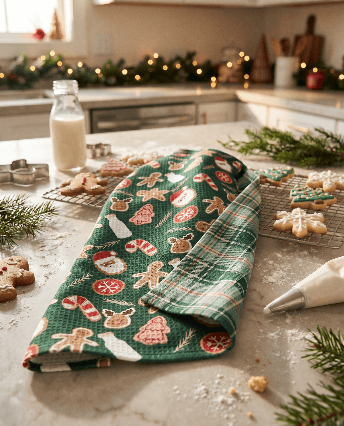 Cookies for Santa Kitchen Towel - Absorb-lumen