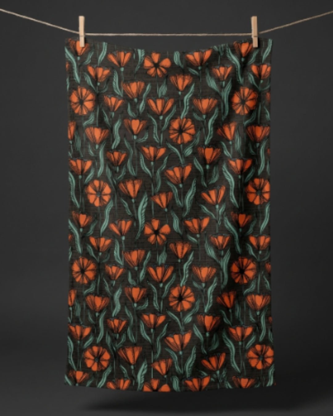 Copper Prairie Kitchen Towel - Absorb-lumen