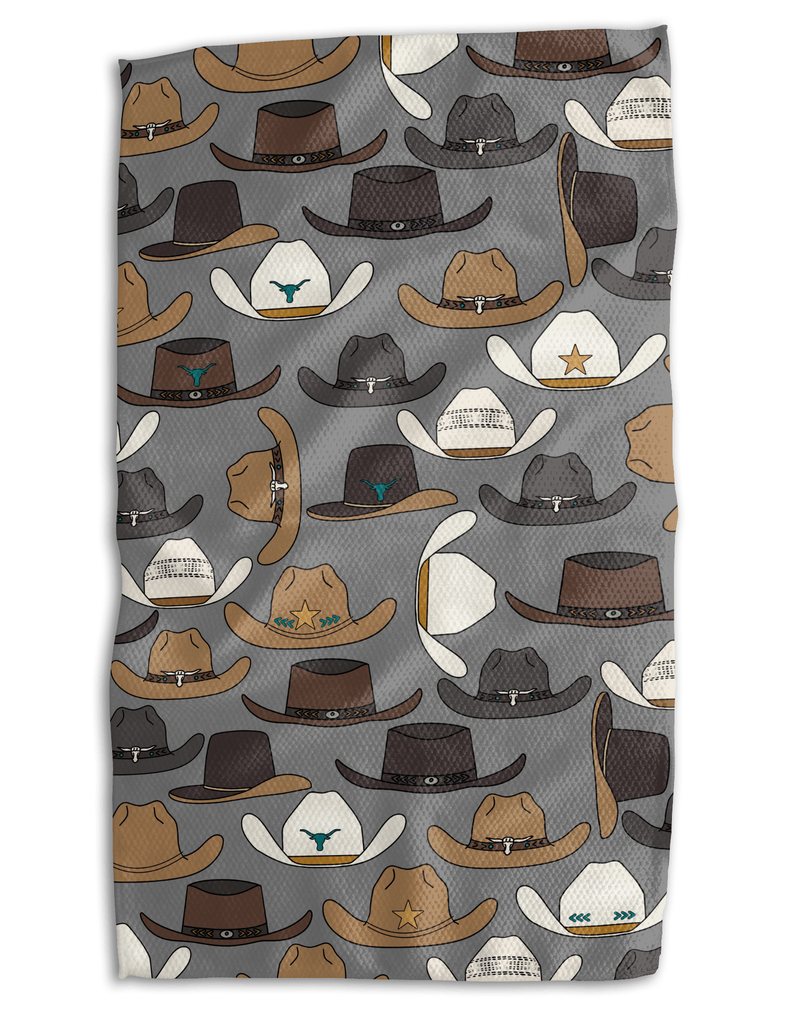 Cowboys Hats 18x30 Work - harder Double - Sided Towel - Absorb - lumen