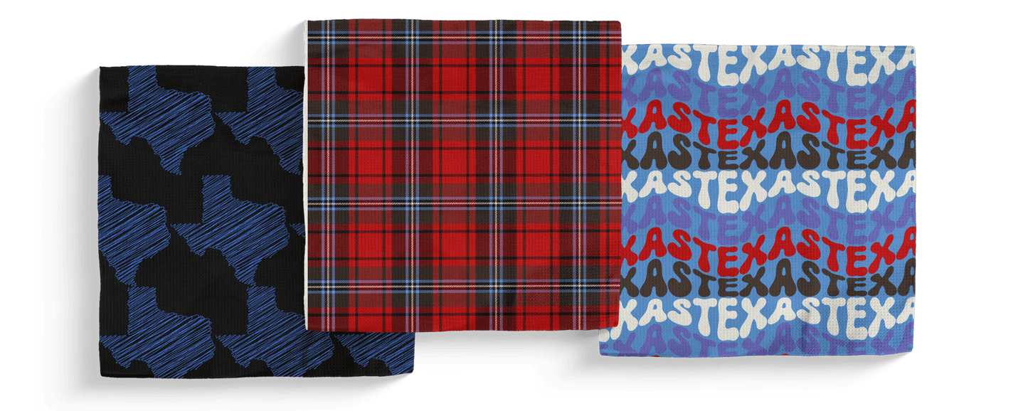 Dallas Downtown Double - Sided Dish Cloth Sets - Set of 3 - Absorb - lumen