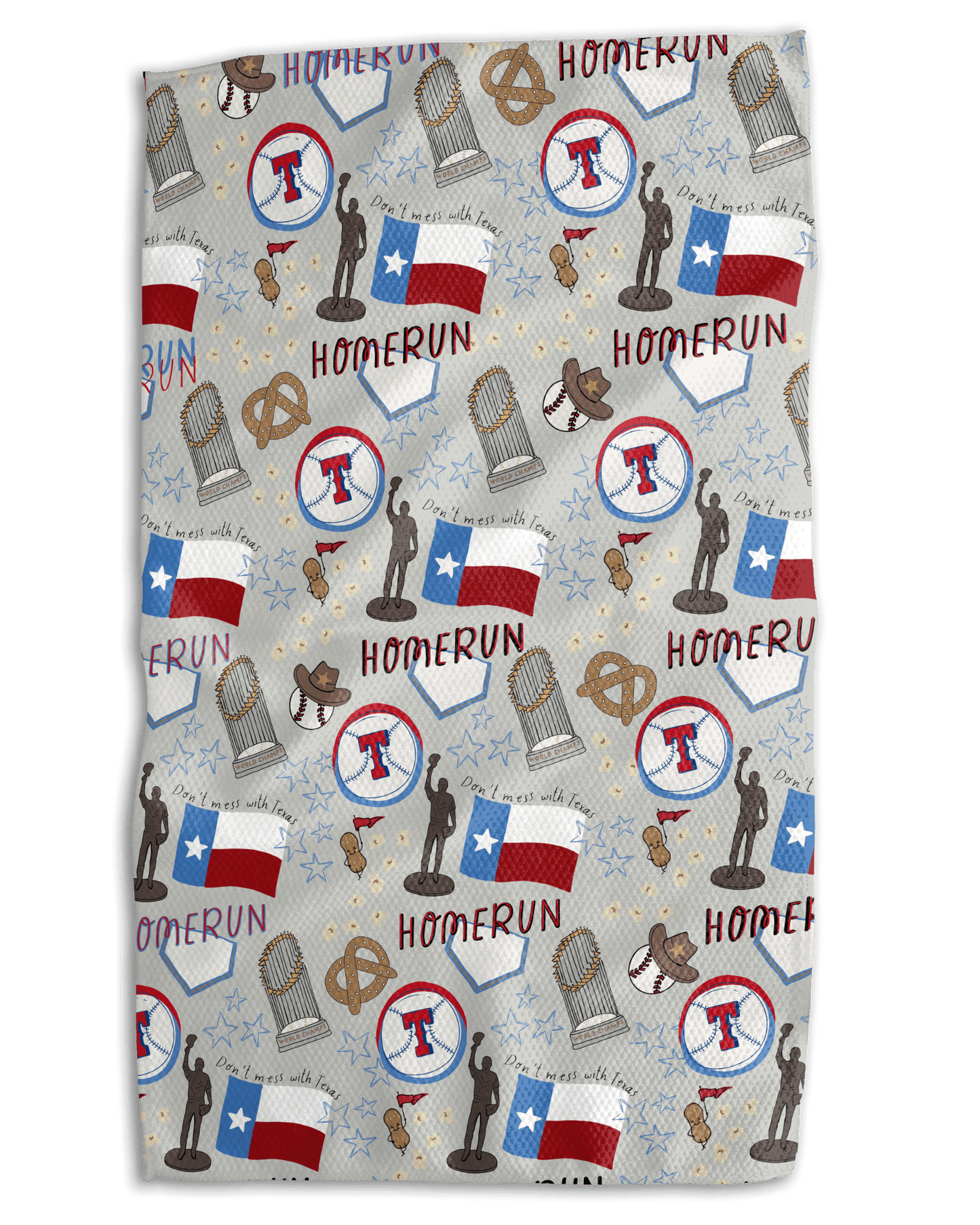 Dallas Peanuts and Cracker Jacks Double - Sided 18x30 Work - Harder Towel - Absorb - lumen