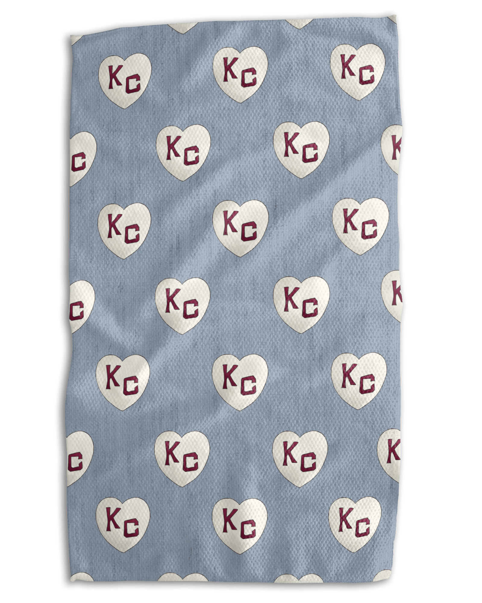 Denim KC Hearts Kitchen Towel - Absorb-lumen