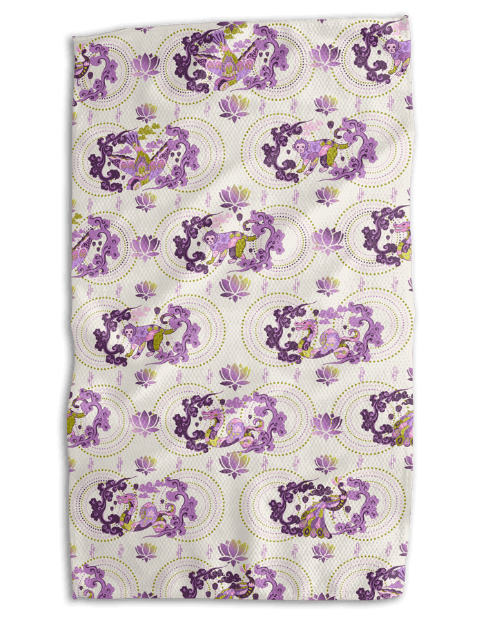 Dots and Bams 18x30 Work - harder Double - Sided Towel - Absorb - lumen