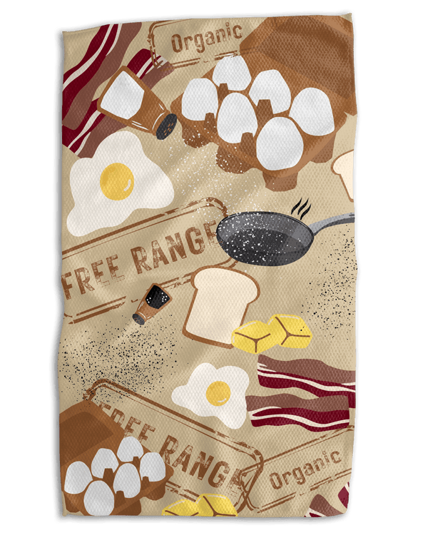 Eggs in 1 Basket 18x30 Work - Harder Double - Sided Towel - Absorb - lumen