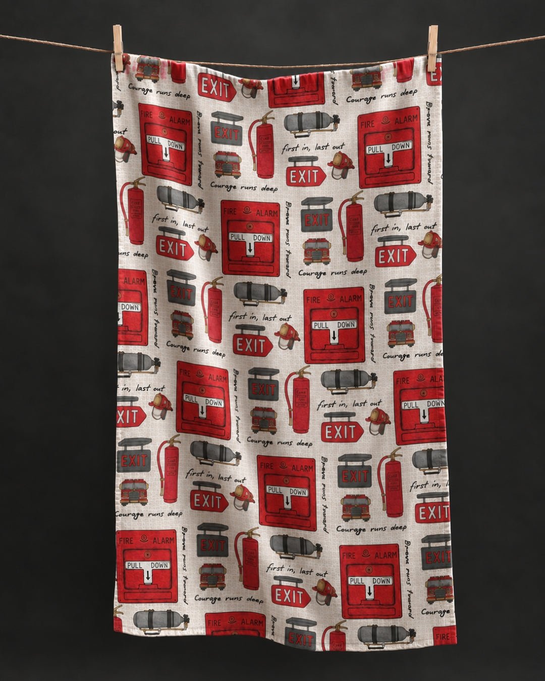 Firefighter Heritage Kitchen Towel - Absorb-lumen