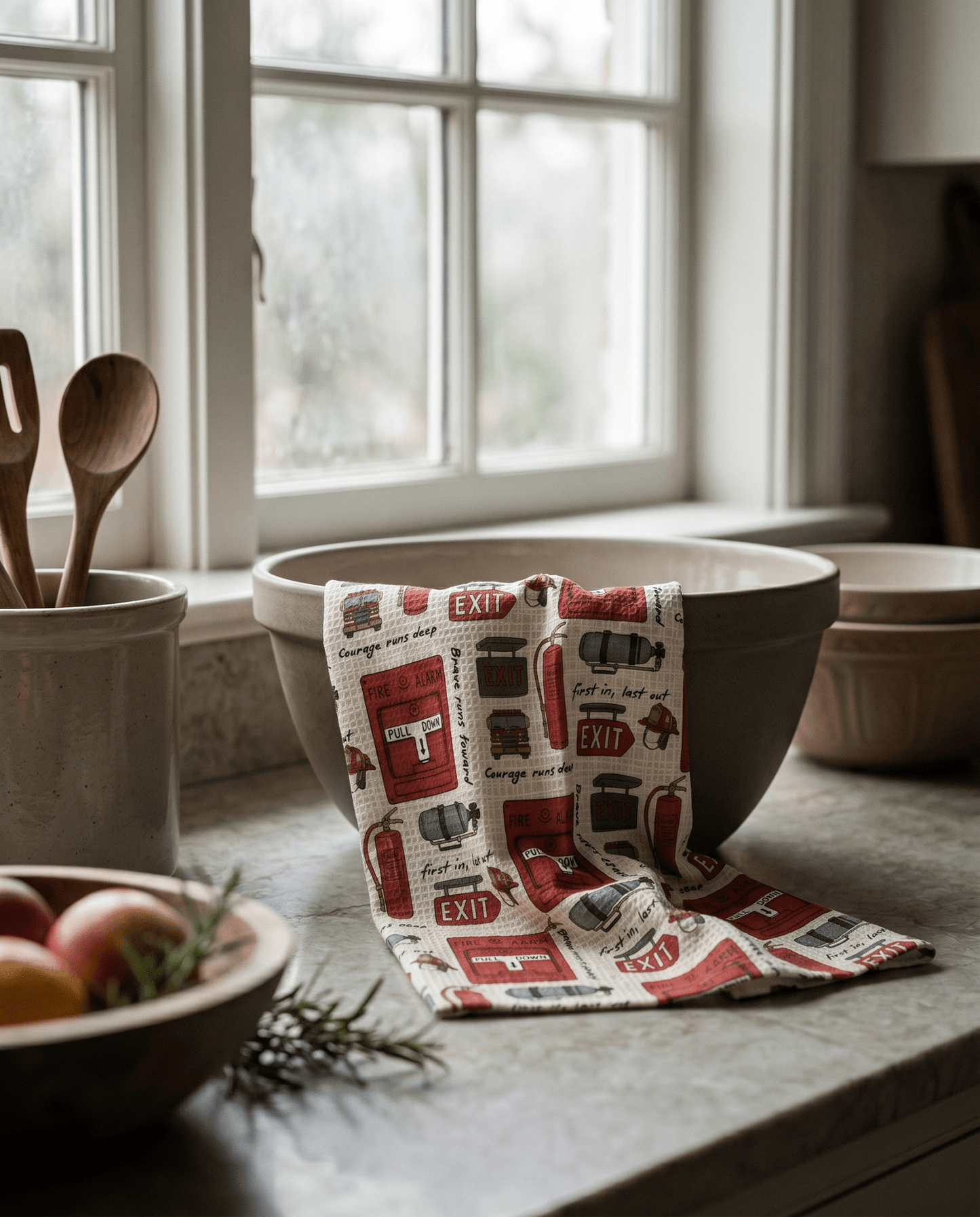 Firefighter Heritage Kitchen Towel - Absorb-lumen