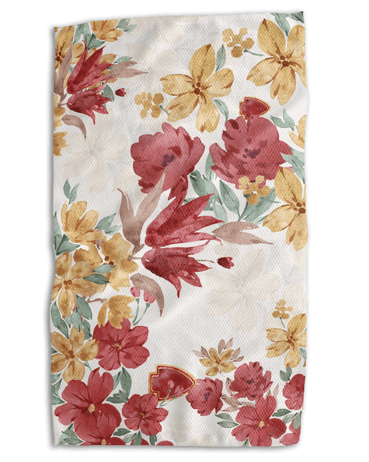Floral Arrowhead 18x30 Work - harder Double - Sided Towel - Absorb - lumen