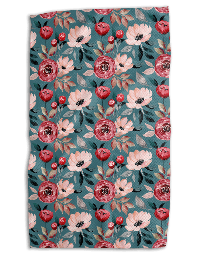 Floral Canvas 18x30 Work - harder Double - Sided Towel - Absorb - lumen