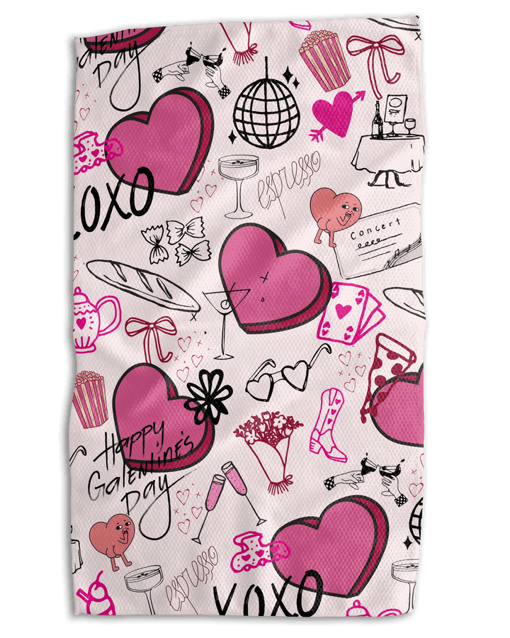 Galentines 18x30 Work - Harder Double Sided Towel - Absorb - lumen