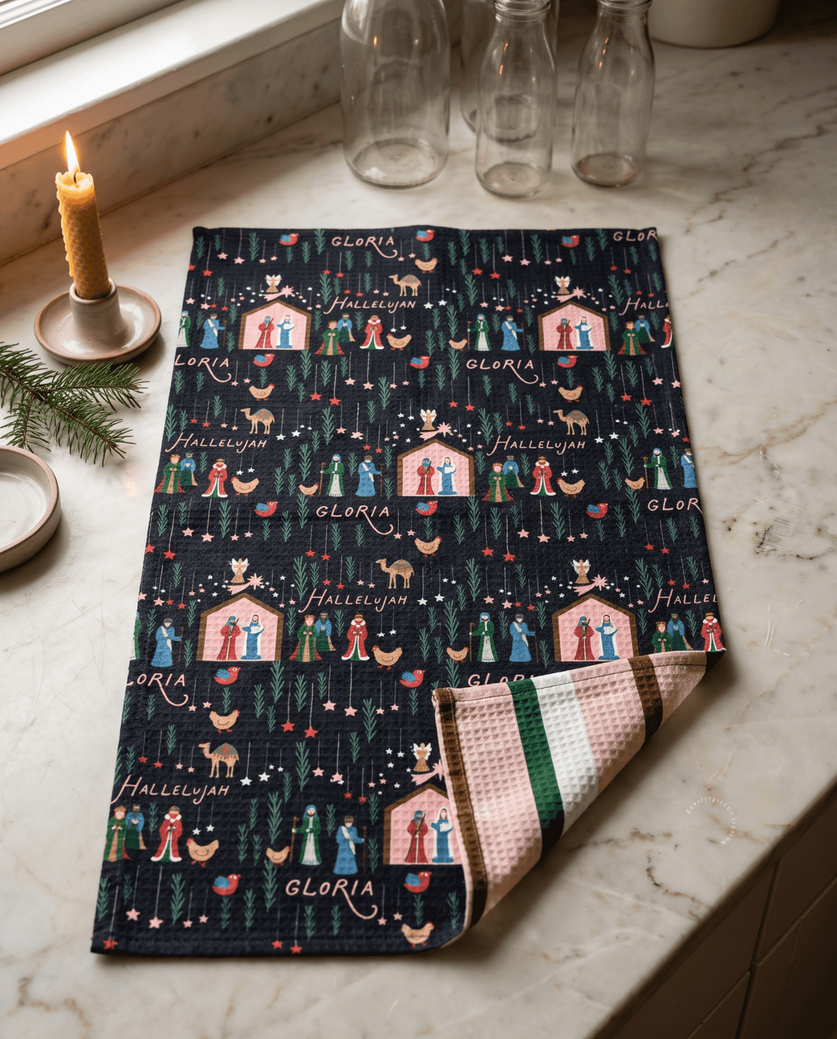 Gloria Nativity Kitchen Towel - Absorb-lumen