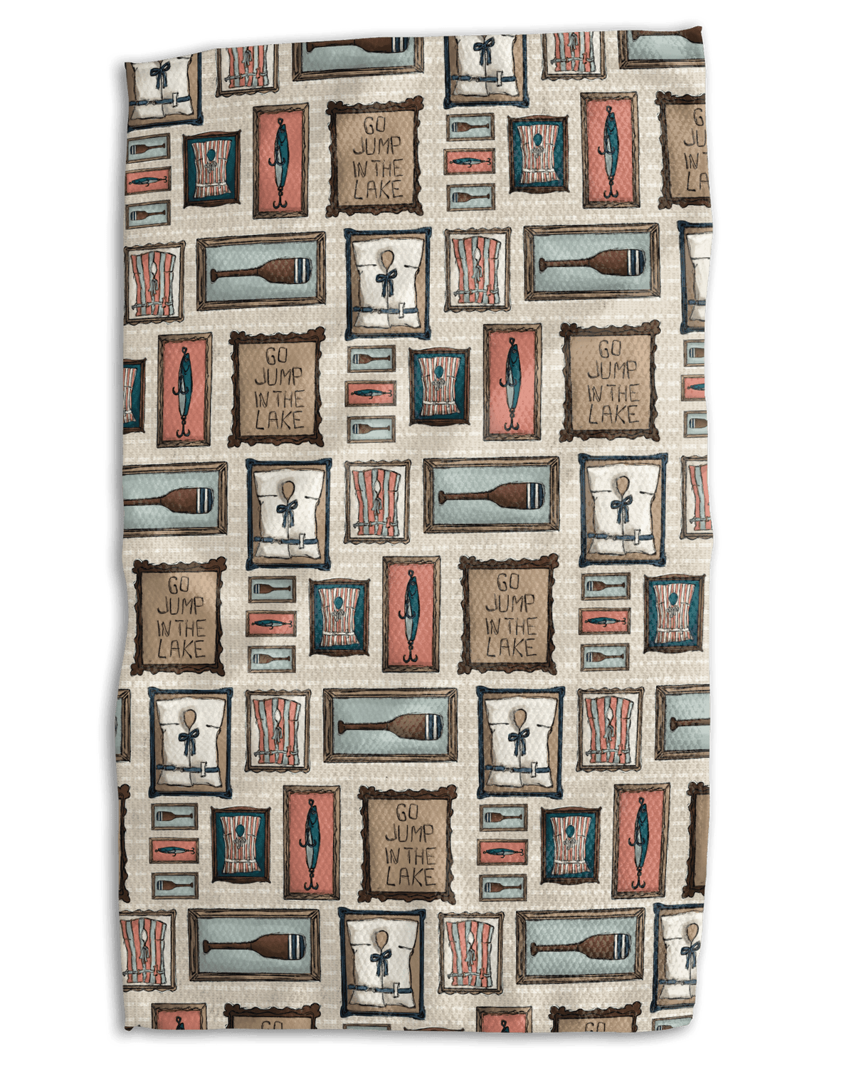 Go Jump in the Lake Kitchen Towel - Absorb-lumen