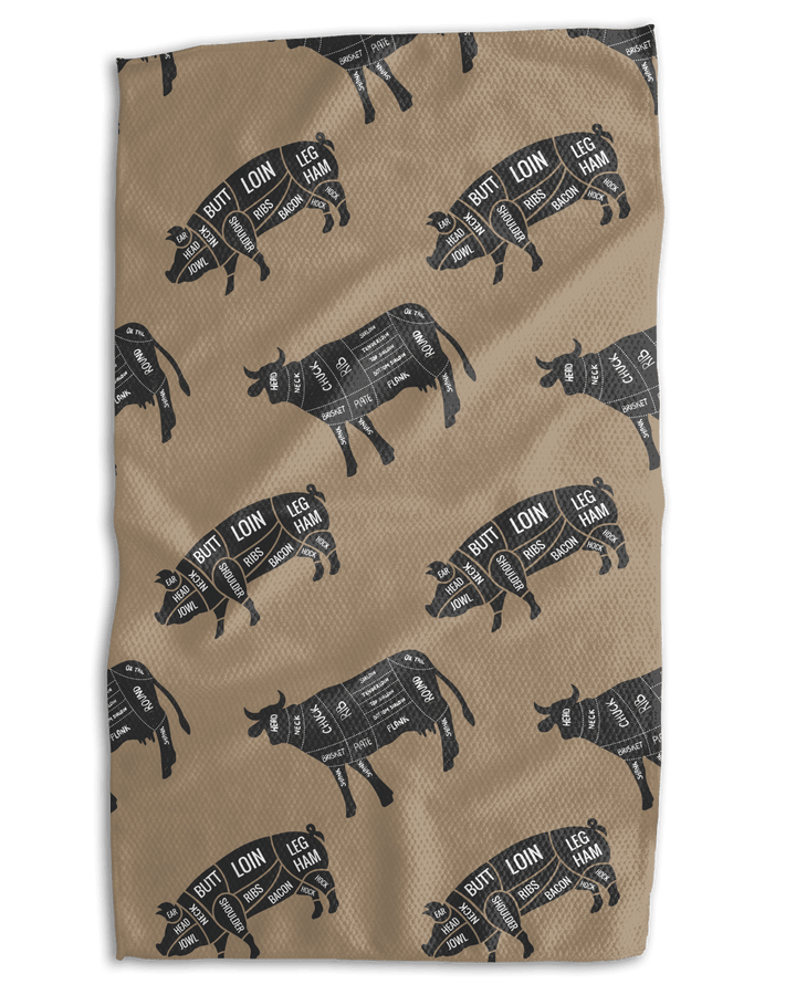 Grill and Cut 18x30 Work - Harder Double - Sided Towel - Absorb - lumen