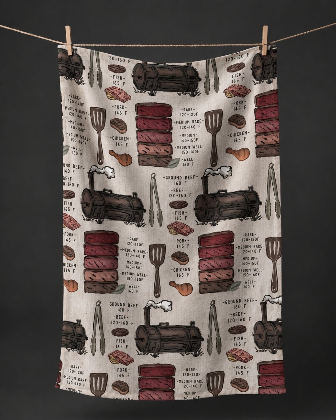 Grill Guide Kitchen Towel - Absorb-lumen