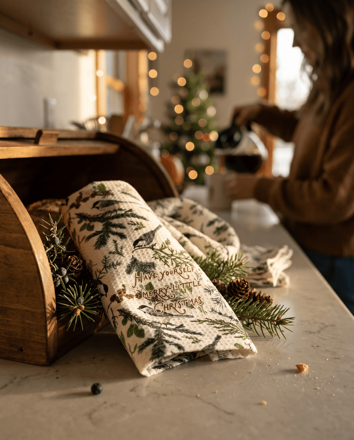 Have Yourself a Merry Christmas Kitchen Towel - Absorb-lumen