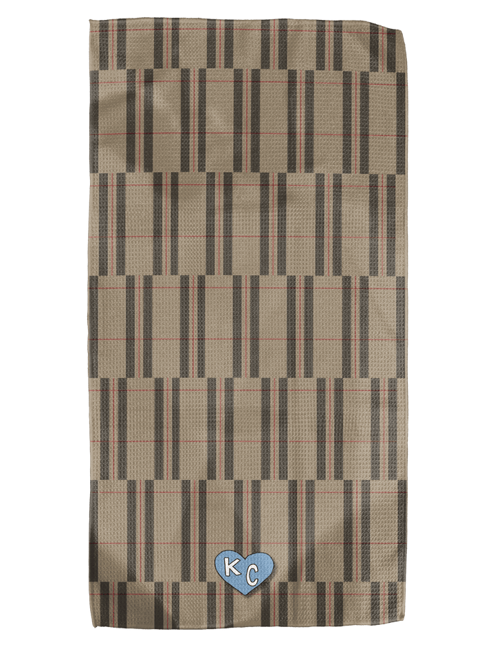 Heart KC Blue Tie 12xd4 Bartender Double - Sided Towel - Absorb - lumen