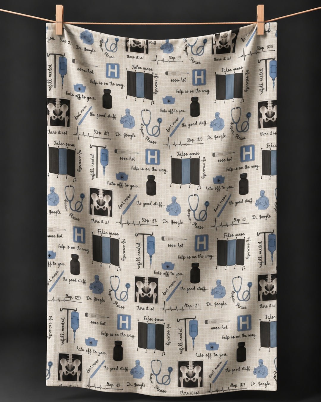 Help Is On The Way Kitchen Towel - Absorb-lumen