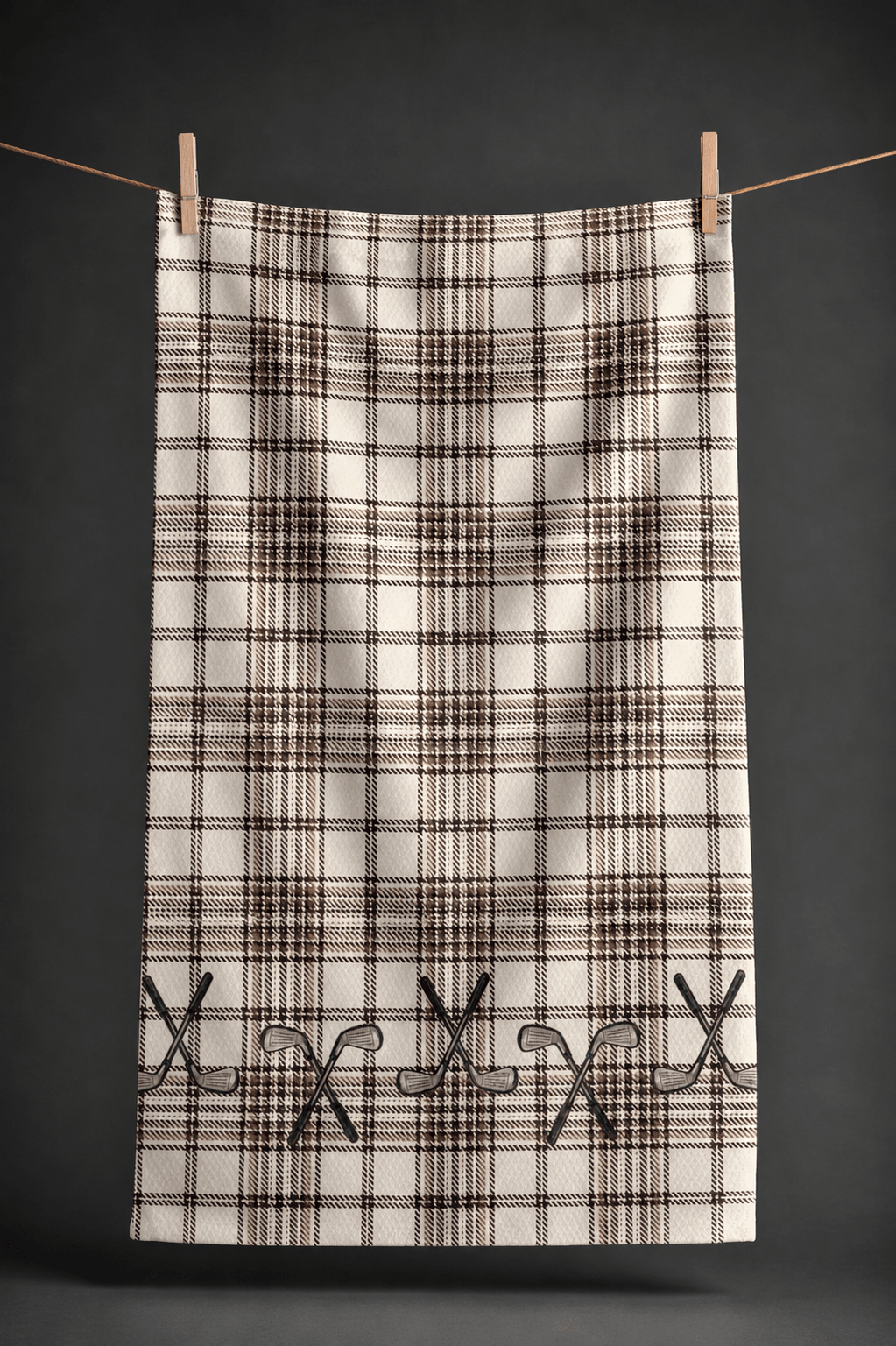 Heritage Golf Plaid Bartender Towel - Absorb-lumen